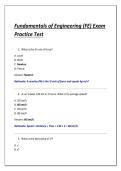 Fundamentals of Engineering &lpar;FE&rpar; Exam &NewLine;Practice Test