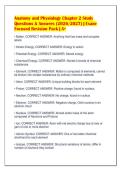 Anatomy and Physiology Chapter 2 Study&NewLine;Questions & Answers &lpar;2026&sol;2027&rpar; &vert; ExamFocused Revision Pack &vert; A&plus;