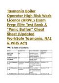 2026&sol;2027 &lbrack;S-TIER&rsqb; Tasmania Boiler Operator HRWL Exam Prep&colon; Elite 19&plus; Question Test Bank & Cheat Sheet &lpar;BS&sol;BA&rpar;