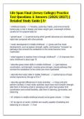 Life Span Final &lpar;Jersey College&rpar; Practice&NewLine;Test Questions & Answers &lpar;2026&sol;2027&rpar; &vert;&NewLine;Detailed Study Guide &vert; A&plus;