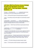 Life Span Mid-Term Review &lpar;Jersey College&rpar;&NewLine;Practice Test Questions & Answers&NewLine;&lpar;2026&sol;2027&rpar; &vert; Full Prep Guide &vert; Detailed&NewLine;Solutions &vert; A&plus;
