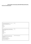 PN ATI Pediatric Proctored Exam 2023 With NGN Actual Questions &NewLine;And Correct Verified Answers