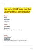 Jones and Bartlett EMT Course Exam Study Guide Questions and Answers Graded A&plus;&period;