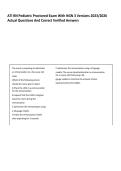 ATI RN Pediatric Proctored Exam With NGN 3 Versions 2023&sol;2026 &NewLine;Actual Questions And Correct Verified Answers
