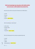 DRE Final Knowledge Exam Questions With 100&percnt; Verified &NewLine;Correct Answers &vert;2026 Updated Guaranteed Pass&period; 