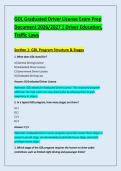 GDL Graduated Driver License Exam Prep &NewLine;Document 2026&sol;2027 &vert; Driver Education&comma; &NewLine;Traffic Laws