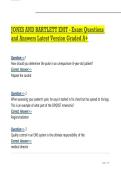 JONES AND BARTLETT EMT - Exam Questions and Answers Latest Version Graded A&plus; 
