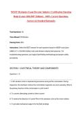 NEIEP Mechanics Exam Elevator Industry Certification Question Bank &lpar;Latest 2026&sol;2027 Edition&rpar; &ndash; 100&percnt; Correct Questions&comma; Answers & Detailed Rationales