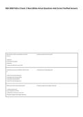 NSG 3850 Patho 2 Exam 1 New Edition Actual Questions And Correct Verified Answers