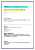 ATI TEAS 7 Science Pretest Questions and answers 