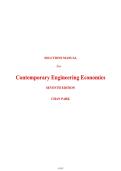 Solution Manual for Contemporary Engineering Economics 7th Edition by Chan S&period; Park &comma; Chapter 1-16 &vert; Isbn&colon; 9780137633111