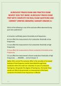 AUDIOLOGY PRAXIS EXAM AND PRACTICE EXAM &NewLine;NEWEST 2026 TEST BANK&vert; AUDIOLOGY PRAXIS EXAM &NewLine;PREP WITH COMPLETE 550 REAL EXAM QUESTIONS AND &NewLine;CORRECT VERIFIED ANSWERS&sol; ALREADY GRADED A&plus; 