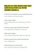 BIOLOGY 109 CCBC MODULE ONE STUDY &NewLine;GUIDE EVALUATION 2026 TESTED &NewLine;ANSWERS GRADED A&plus;