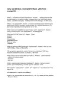 SEM 580 MODULE III QUESTIONS & VERIFIED ANSWERS