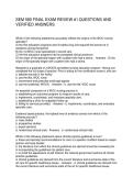 SEM 580 FINAL EXAM REVIEW -1 QUESTIONS AND VERIFIED ANSWERS