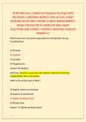 NURS 366 Exam 2 &lpar;Maternal-Newborn Nursing&rpar; NURS &NewLine;366 EXAM 2 &lpar;ARIZONA&rpar; NEWEST 2026 ACTUAL EXAM&vert; &NewLine;NURS366 ACUTE AND CHRONIC ILLNESS MANAGEMENT I &NewLine;EXAM 2 REVIEW WITH COMPLETE REAL EXAM &NewLine;QUESTIONS AND CORRECT VERIFIED ANSWERS&sol; ALREADY &NewLine;GRADED A&plus;
