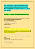 WEB WOC OSTOMY CARE Final Exam Newest Exam &NewLine;Preparation With Complete Questions And Correct &NewLine;Answers With Rationales &vert; Already Graded A&plus;&vert;&vert;Brand &NewLine;New Version&excl;&excl; 