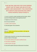 NURS 366 FINAL EXAM AND STUDY GUIDE &lpar;ARIZONA&rpar; &NewLine;NEWEST 2026 TEST BANK&vert; NURS 366 ACUTE AND &NewLine;CHRONIC ILLNESS MANAGEMENT I FINAL EXAM REVIEW &NewLine;WITH COMPLETE EXAM QUESTIONS AND CORRECT &NewLine;VERIFIED ANSWERS&sol; ALREADY GRADED A&plus;