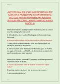 ABCTE PTK EXAM AND STUDY GUIDE NEWEST 2026 TEST &NewLine;BANK&vert; ABCTE PROFESSIONAL TEACHING KNOWLEDGE &NewLine;&lpar;PKT&rpar; EXAM PREP WITH COMPLETE 500&plus; REAL EXAM &NewLine;QUESTIONS AND CORRECT VERIFIED ANSWERS&sol; ALREADY &NewLine;GRADED A&plus;