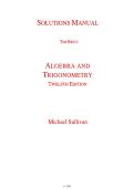 Solution Manual for Algebra and Trigonometry&comma; 12th Edition Sullivan &lpar;All Chapters included&rpar; &vert;&vert; Isbn No&colon;  9780138251406