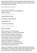 ZABBIX CERTIFIED SPECIALIST &lpar;ZCS&rpar; EXAMINATION COMPLETE PRACTICE TEST&NewLine;BANK QUESTIONS AND ANSWERS &vert; VERIFIED SOLUTIONS &vert; UPDATED 2026&sol;2027&NewLine;CERTIFICATION PREP STUDY GUIDE