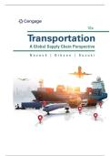 TEST BANK FOR Transportation&colon; A Global Supply Chain Perspective 10th Edition by Robert Novack&comma; Brian Gibson&comma; Yoshinori Suzuki ISBN&colon;978-0357908549 COMPLETE GUIDE ALL CHAPTERS COVERED 100&percnt; VERIFIED A&plus; GRADE ASSURED&excl;&excl;&excl;&excl;&excl;&excl;NEW LATEST UPDATE&excl;&excl;&excl;&excl;&excl;&excl;