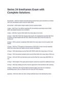 Series 24 timeframes Exam with Complete Solutions