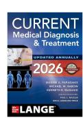 TEST BANK FOR CURRENT Medical Diagnosis & Treatment 2026 65th Edition by Maxine A&period; Papadakis&comma; Michael W&period; Rabow&comma; Kenneth R&period; McQuaid ISBN&colon;978-1266135545 COMPLETE GUIDE ALL CHAPTERS COVERED 100&percnt; VERIFIED A&plus; GRADE ASSURED &excl;&excl;&excl;&excl;&excl;&excl;NEW LATEST UPDATE&excl;&excl;&excl;&excl;&excl;