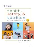 TEST BANK FOR Health&comma; Safety&comma; and Nutrition for the Young Child 11th edition by Lynn Marotz ISBN&colon;978-0357765760 COMPLETE GUIDE ALL CHAPTERS COVERED 100&percnt; VERIFIED A&plus; GRADE ASSURED&excl;&excl;&excl;&excl;&excl;&excl;NEW LATEST UPDATE&excl;&excl;&excl;&excl;&excl;