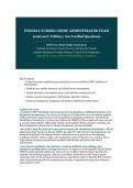 Federal Nursing Home Administrator Exam Prep Document 2026&sol;2027 &vert; NAB Core of Knowledge&comma; Long-Term Care Management & CMS Regulations &vert; 160 Verified Questions with Detailed Rationales
