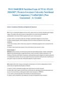 WGU D440 HESI Nutrition Exam ACTUAL EXAM 2026&sol;2027 &vert; Western Governors University Nutritional Science Competency &vert; Verified Q&A &vert; Pass Guaranteed - A&plus; Graded