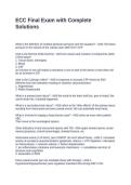 ECC Final Exam with Complete Solutions