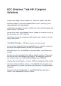 ECC Grammar Test with Complete Solutions