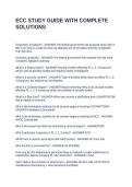 ECC STUDY GUIDE WITH COMPLETE SOLUTIONS
