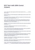 ECC Test 4 with 100&percnt; Correct Answers