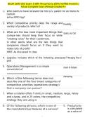 BCOR 2030 OSC Exam 1 With All Correct & 100&percnt; Verified Answers &vert;Actual Complete Exam &vert;Already Graded A&plus;