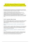 NR 509 Advanced Physical Assessment Chamberlain University &vert;Guaranteed to Pass