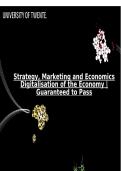 Strategy&comma; Marketing and Economics Digitalisation of the Economy &vert;Guaranteed to Pass