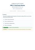 NR511 &sol; NR 511 Final  Exam  &lpar;Latest 2026 &sol; 2027&rpar;&colon; Differential Diagnosis & Primary Care Practicum - Chamberlain