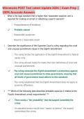 Minnesota POST Test 2026 &vert; Latest Update &vert; Exam Prep &vert; Comprehensive Questions & Answers Review Guide
