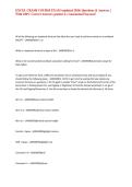 EXCEL CRASH COURSE EXAM &lpar;updated 2026&rpar; Questions & Answers &vert; With 100&percnt; Correct Answers graded A&plus; Guaranteed Success&excl;&excl;&NewLine;