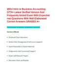 WGU Intro to Business Accounting D774&plus; Latest Verified Version And Frequently tested Exam With Expected real Questions With Well Elaborated Correct Answers GRADED A&plus;&period;