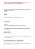 NUR 110 EXAM 2 PRACTICE QUESTIONS Exam comprehensive questions fully solved & updated &lpar;Latest Update 2026&rpar; UPDATE&excl;&excl;&NewLine;