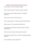 MBA 705 1-3 Exam &num;1 Questions with Correct Answers&NewLine;