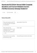 Heartcode BLS EXAM Newest 2026 Complete Questions and Correct Detailed Answers &lpar;Verified Answers&rpar; &vert;Already Graded A&plus;&NewLine;&NewLine;