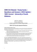 CMN 554 Module 1 Study Guide &vert; Questions and Answers &vert; 2026 Update &vert; 100&percnt; Correct - University of South Alabama&period;