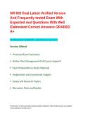 NR 602 final Latest Verified Version And Frequently tested Exam With Expected real Questions With Well Elaborated Correct Answers GRADED A&plus;&period;