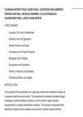 LOUISIANA NOTARY STUDY GUIDE EXAM &ndash; QUESTIONS AND ANSWERS &vert; &NewLine;VERIFIED AND WELL DETAILED ANSWERS &vert; PLUS RATIONALES &vert; &NewLine;GUARANTEED PASS &vert; LATEST EXAM UPDATE