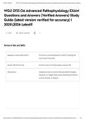 WGU D115 OA Advanced Pathophysiology EXAM Questions and Answers &lpar;Verified Answers&rpar; Study Guide &lpar;latest version verified for accuracy&rpar; &vert; 20252026 Latest&excl;&excl;&NewLine;&NewLine;