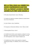 BIOS 251 FINAL EXAM 2026 SUMMER FALL &NewLine;SESSION COMPREHENSIVE QUESTIONS &NewLine;WITH 100 PERCENT ACCURATE VERIFIED &NewLine;ANSWERS ELITE PREP GUIDE GRADED A&plus;